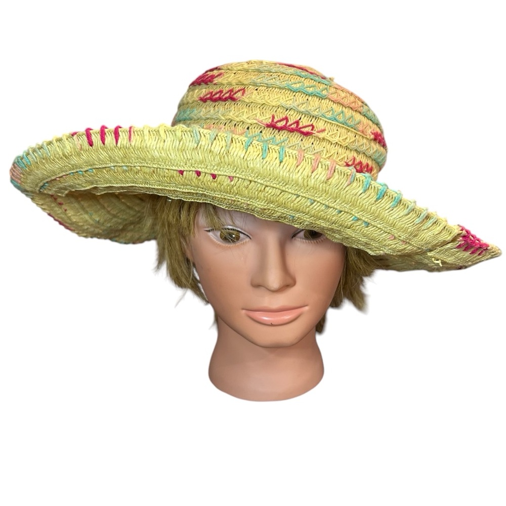 Paper‎ Straw Hat wide brim sun hat beach vacation